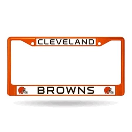RICO INDUSTRIES Cleveland Browns License Plate Frame Metal Orange 9474696519
